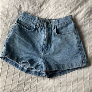 American apparel high waisted shorts size 26